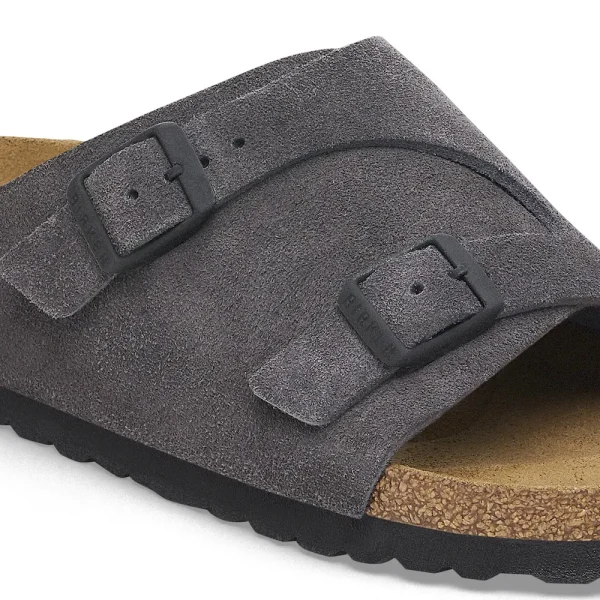 Zürich Suede Leather Velvet Grey - Image 8