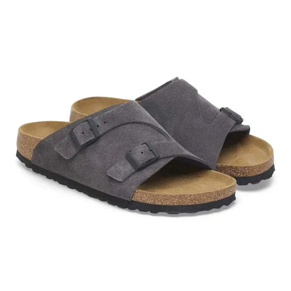 Zürich Suede Leather Velvet Grey - Image 6