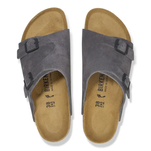 Zürich Suede Leather Velvet Grey - Image 5