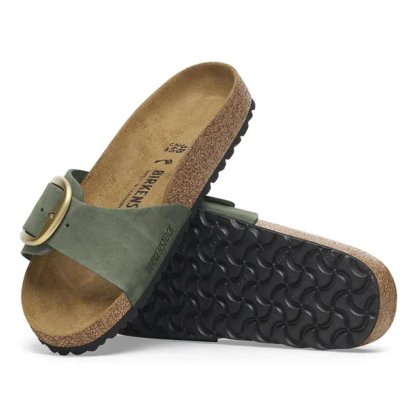 Madrid Big Buckle Nubuck Leather Thyme - Image 4