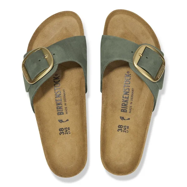 Madrid Big Buckle Nubuck Leather Thyme - Image 5