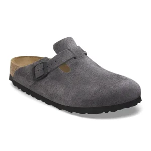 Boston Suede Leather Velvet Grey
