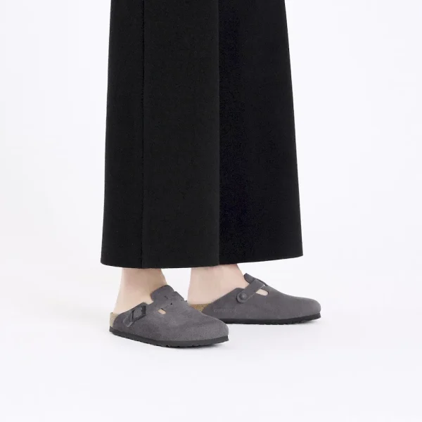 Boston Suede Leather Velvet Grey - Image 2