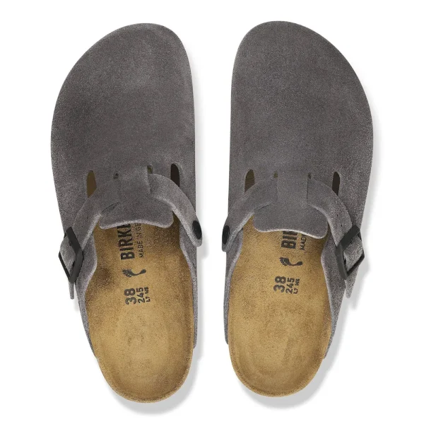 Boston Suede Leather Velvet Grey - Image 5