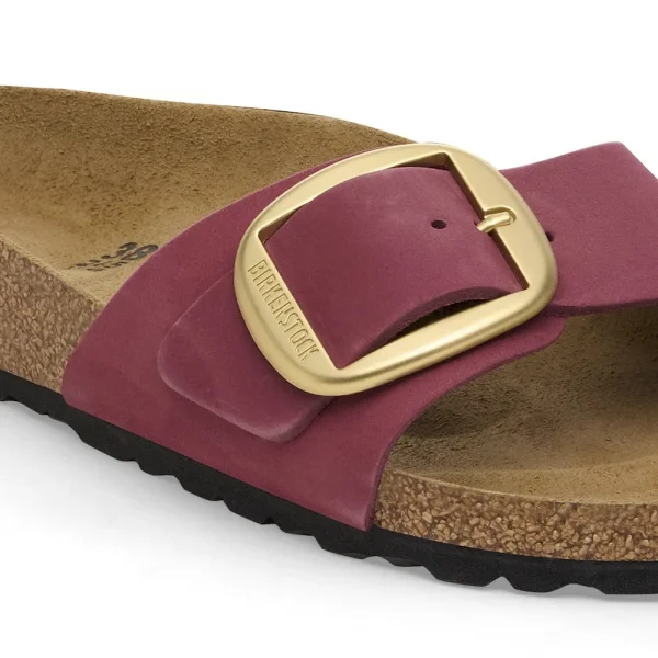 Madrid Big Buckle Nubuck Leather Berry Crush - Image 8