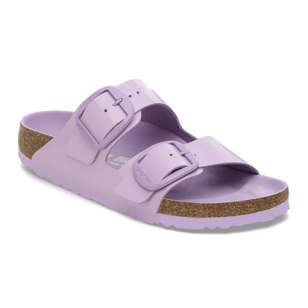 Arizona Big Buckle Natural Leather Patent High-Shine Crocus Tonal Buckle