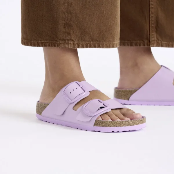 Arizona Big Buckle Natural Leather Patent High-Shine Crocus Tonal Buckle - Image 3