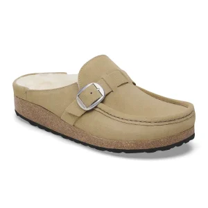 Buckley Shearling Suede Leather Taupe