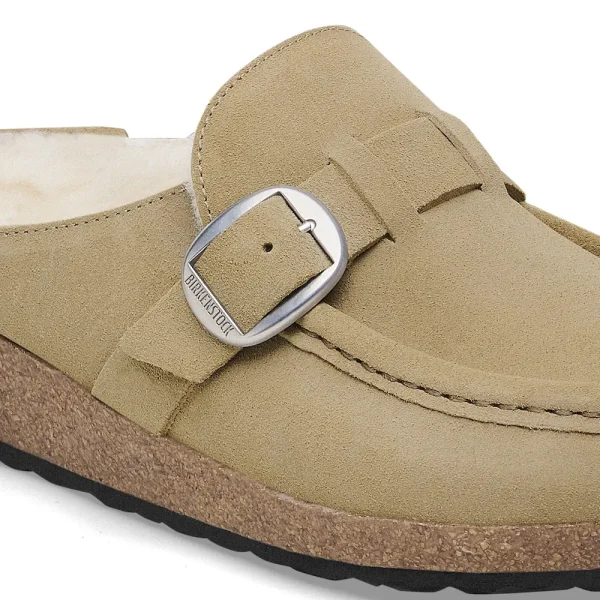 Buckley Shearling Suede Leather Taupe - Image 8