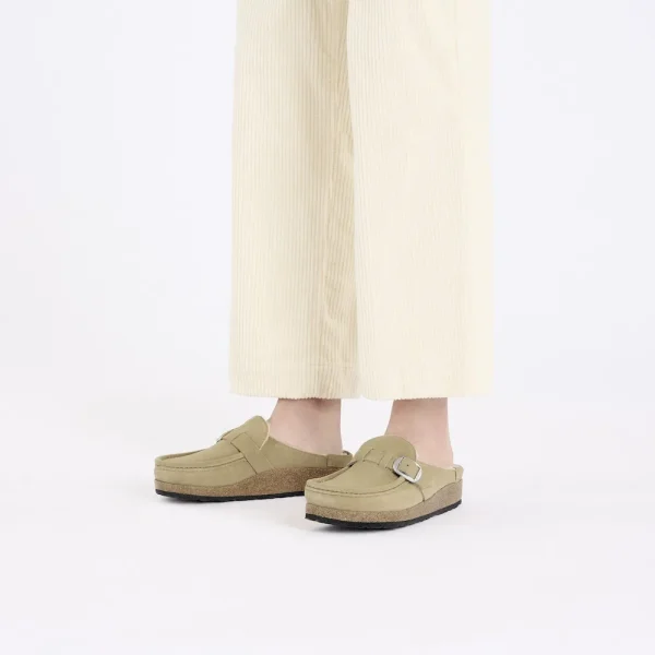 Buckley Shearling Suede Leather Taupe - Image 2