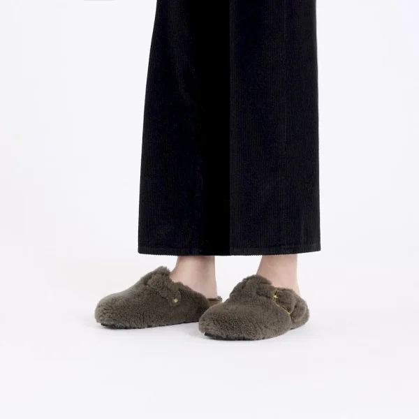 Boston Big Buckle Shearling Concrete Gray - Image 2