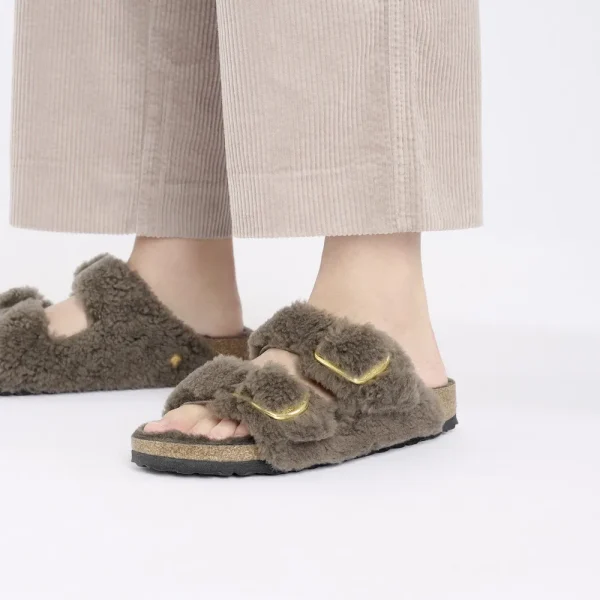 Arizona Big Buckle Shearling Concrete Gray - Image 3