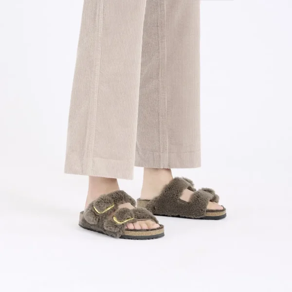 Arizona Big Buckle Shearling Concrete Gray - Image 2