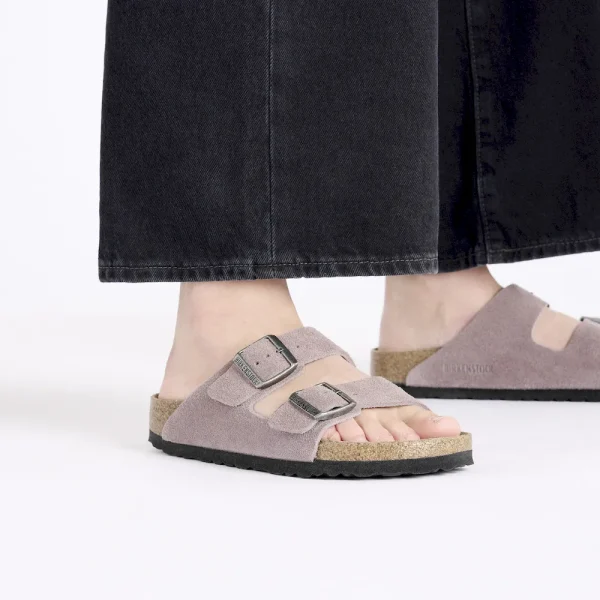 Arizona Soft Footbed Suede Leather Faded Purple - Image 3