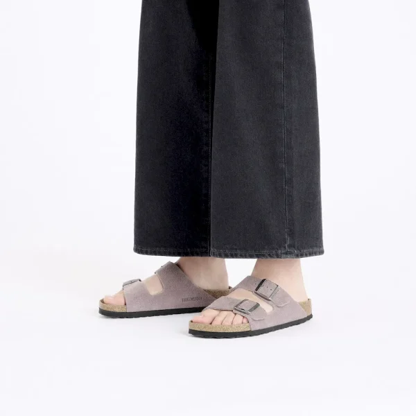Arizona Soft Footbed Suede Leather Faded Purple - Image 2