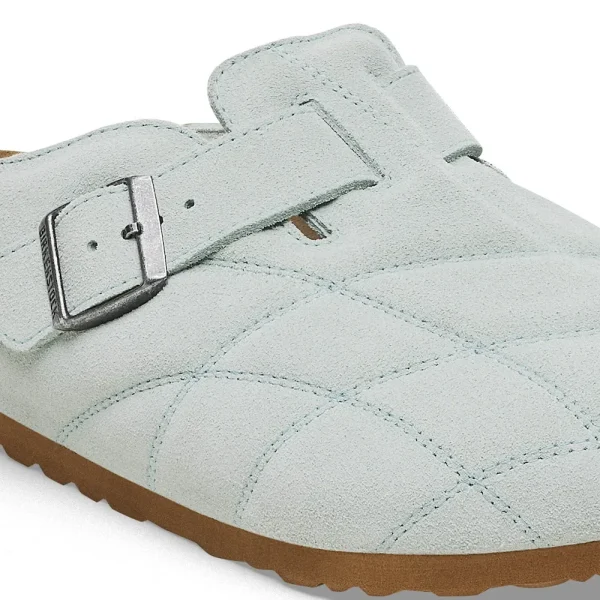 Boston Quilted Suede Leather Aqua - Image 6