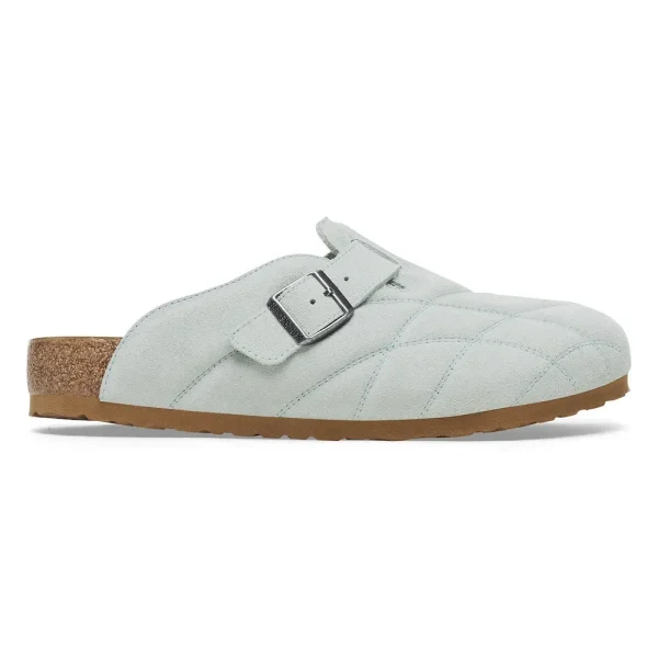 Boston Quilted Suede Leather Aqua - Image 5