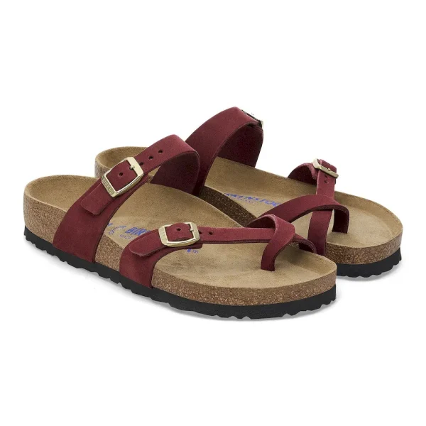 Mayari Soft Footbed Nubuck Leather Zinfandel - Image 6