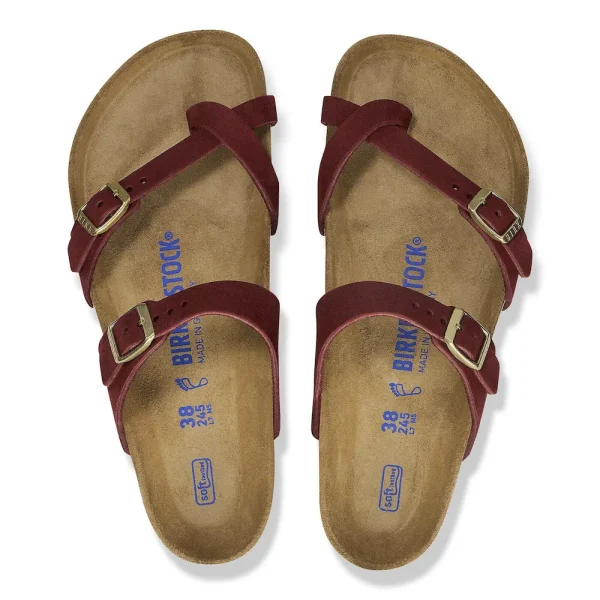 Mayari Soft Footbed Nubuck Leather Zinfandel - Image 5