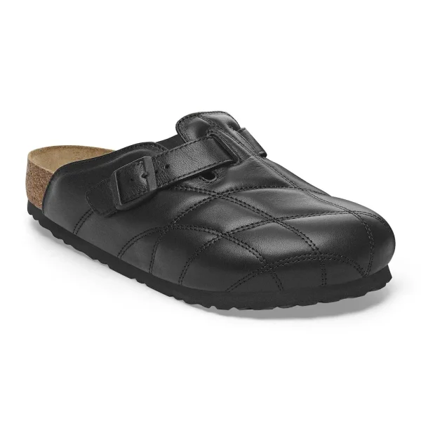 Boston Quilted Leather Black