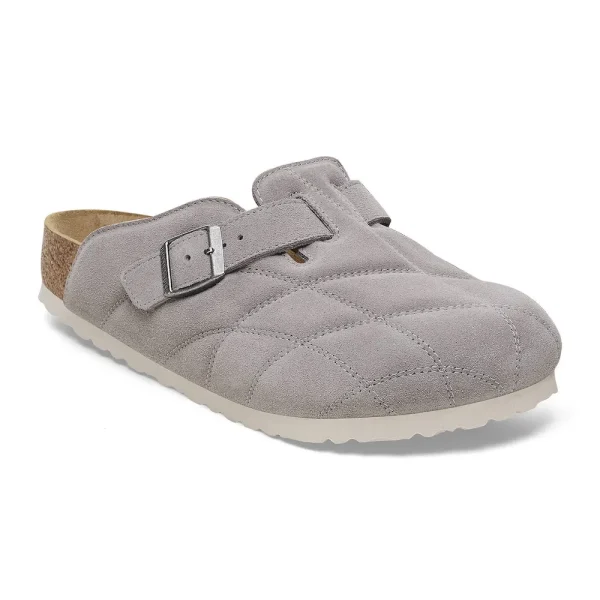 Boston Quilted Suede Leather Stone Coin