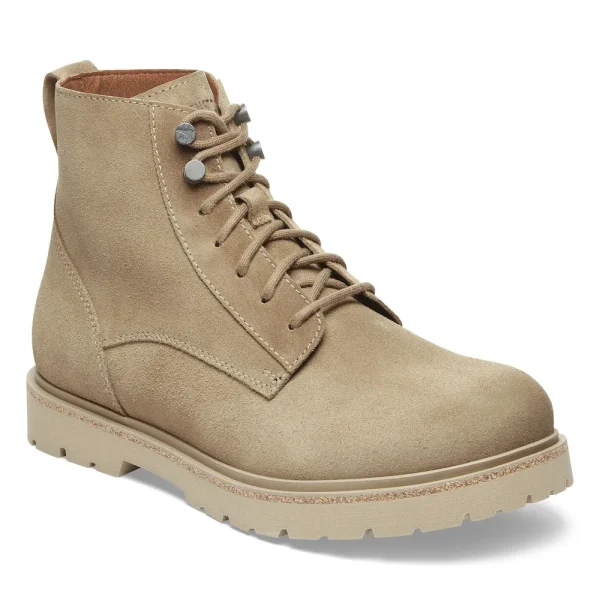 Highwood Lace Mid Men Suede Leather Taupe