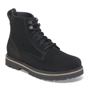 Highwood Lace Mid Women Suede Leather Black
