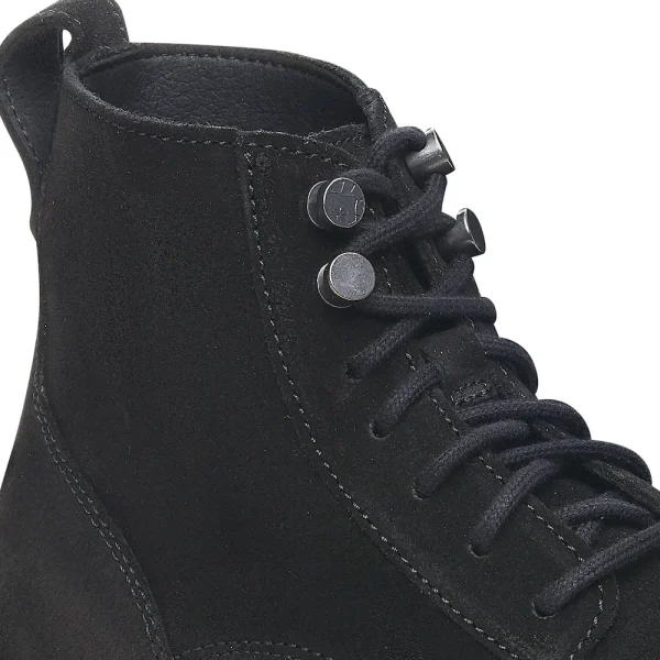Highwood Lace Mid Women Suede Leather Black - Image 6
