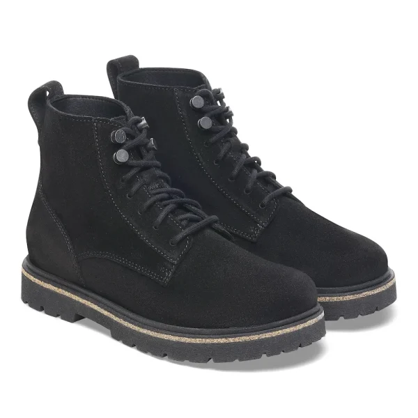 Highwood Lace Mid Women Suede Leather Black - Image 4