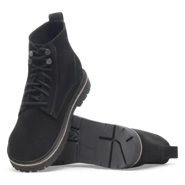 Highwood Lace Mid Women Suede Leather Black - Image 2