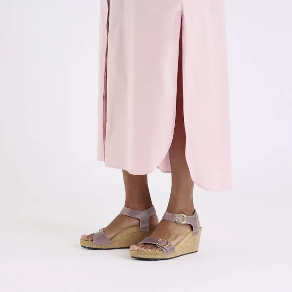 Soley Ring-Buckle Oiled Leather Lavender - Image 2