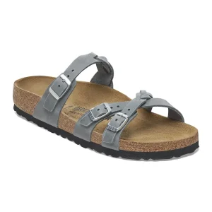 Franca Braided Oiled Leather Basalt Gray