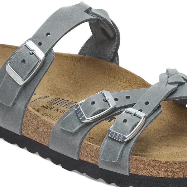 Franca Braided Oiled Leather Basalt Gray - Image 6
