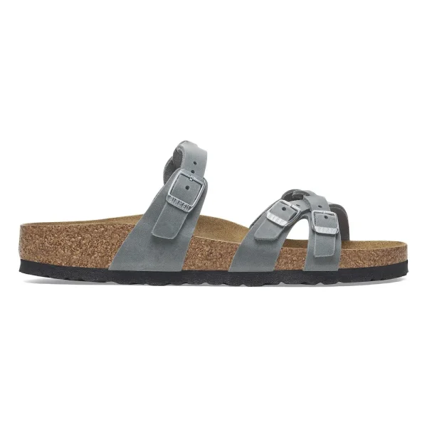 Franca Braided Oiled Leather Basalt Gray - Image 5