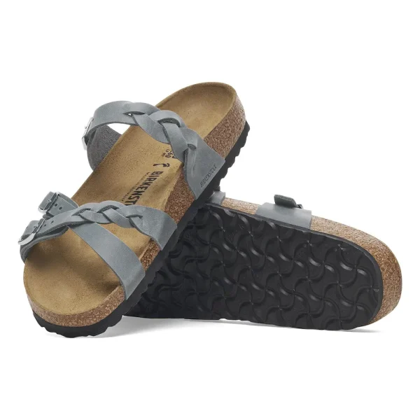 Franca Braided Oiled Leather Basalt Gray - Image 2