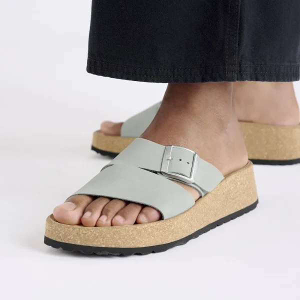 Almina Nubuck Leather Pure Sage - Image 3