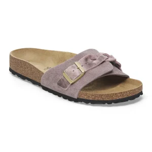 Oita Braided Suede Leather Faded Purple