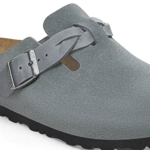 Boston Braided Suede Leather Basalt Gray - Image 8