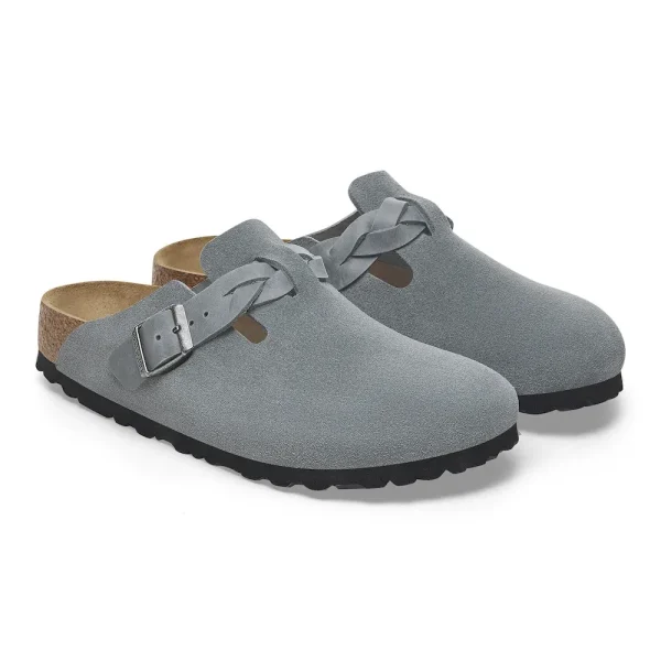 Boston Braided Suede Leather Basalt Gray - Image 6