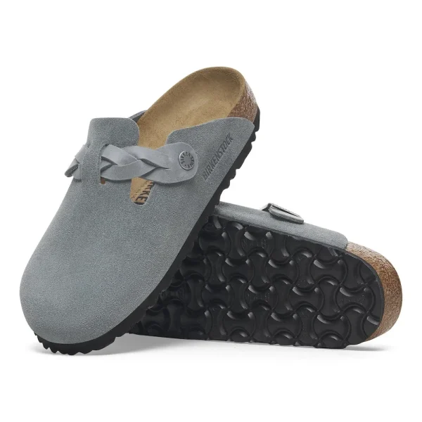 Boston Braided Suede Leather Basalt Gray - Image 4