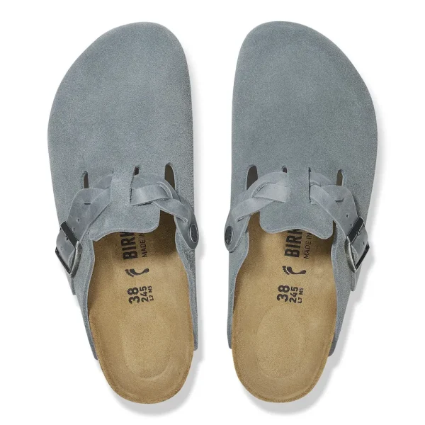 Boston Braided Suede Leather Basalt Gray - Image 5