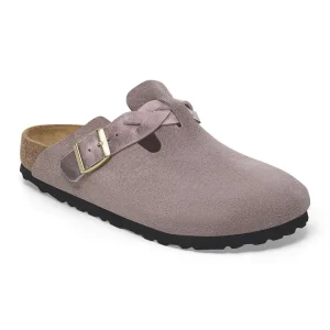 Boston Braided Suede Leather Faded Purple
