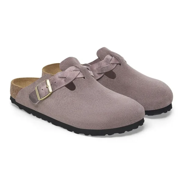 Boston Braided Suede Leather Faded Purple - Image 6