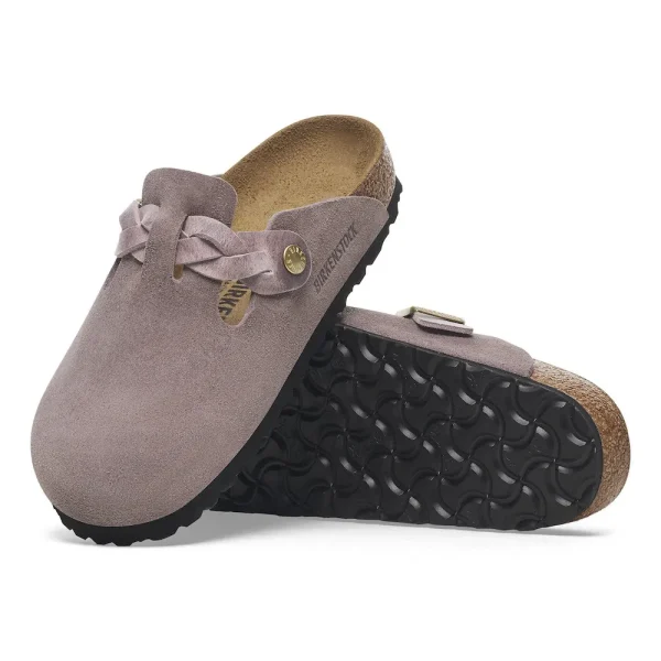 Boston Braided Suede Leather Faded Purple - Image 4