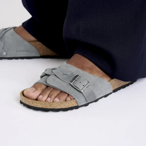 Oita Braided Suede Leather Basalt Gray - Image 3