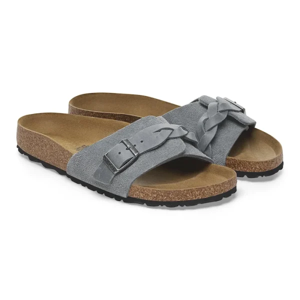 Oita Braided Suede Leather Basalt Gray - Image 6
