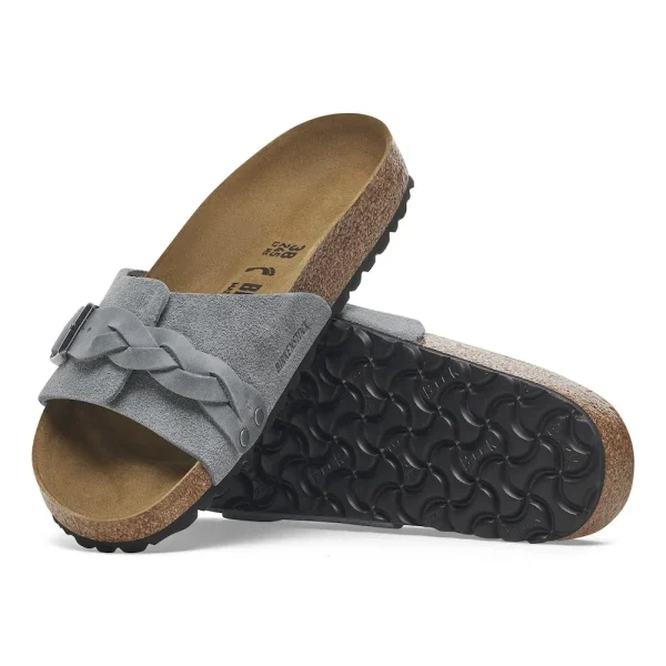 Oita Braided Suede Leather Basalt Gray - Image 4