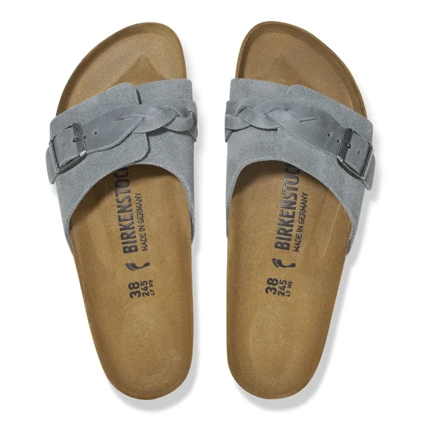 Oita Braided Suede Leather Basalt Gray - Image 5