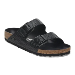 Arizona Leather Woven Embossed Black