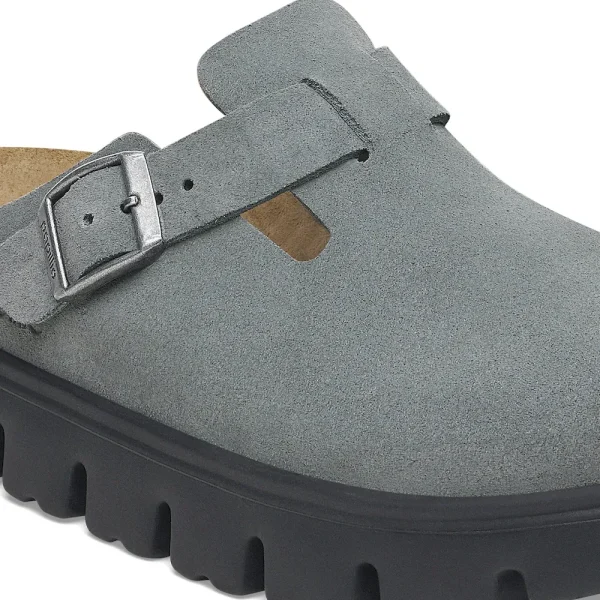 Boston Chunky Suede Leather Basalt Gray/ Black - Image 8